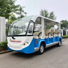 乡村旅游小观光车利凯士得新款电动游览车14座敞开式电瓶车
