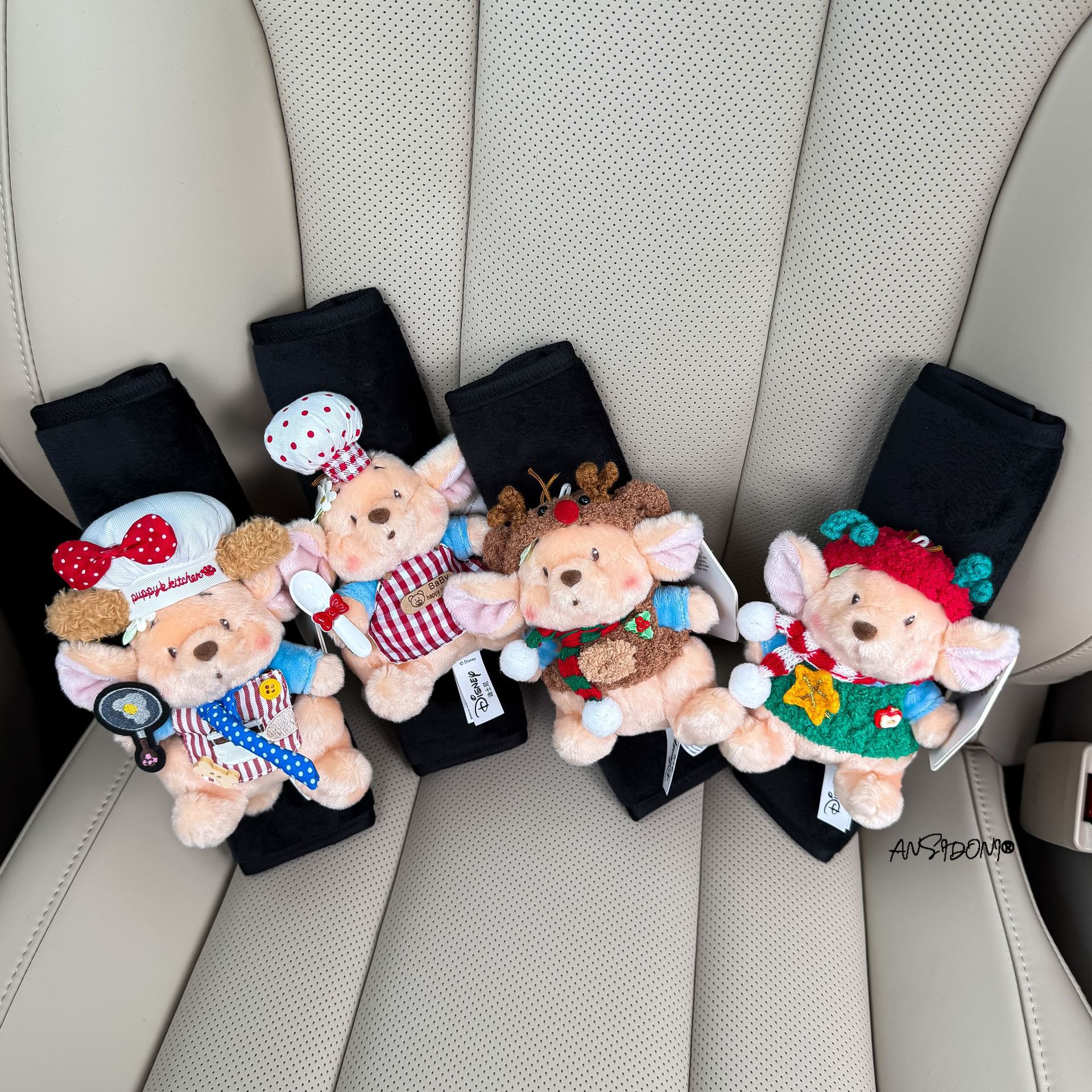 Authentic Baimei Forest Little Bean Flower Car Seatbelt Shoulder Pad Car Interior Decoration Anti-Neck Strain Car Decoration