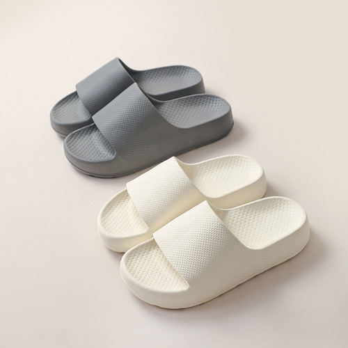 Lizhiqi Recommended Squishy Cool Slippers for Women, Household Use Anti-Slip Bathroom Thick Sole Antibacterial Shower Slippers for Couples, Summer Slippers