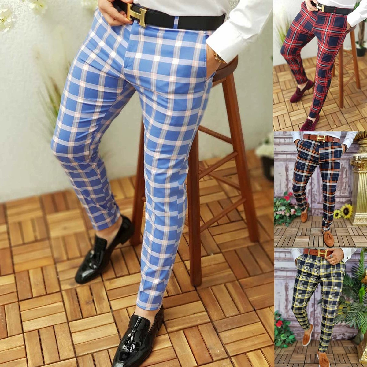 (Cross-border trading), trousers for leisure, European style, print, mid rise