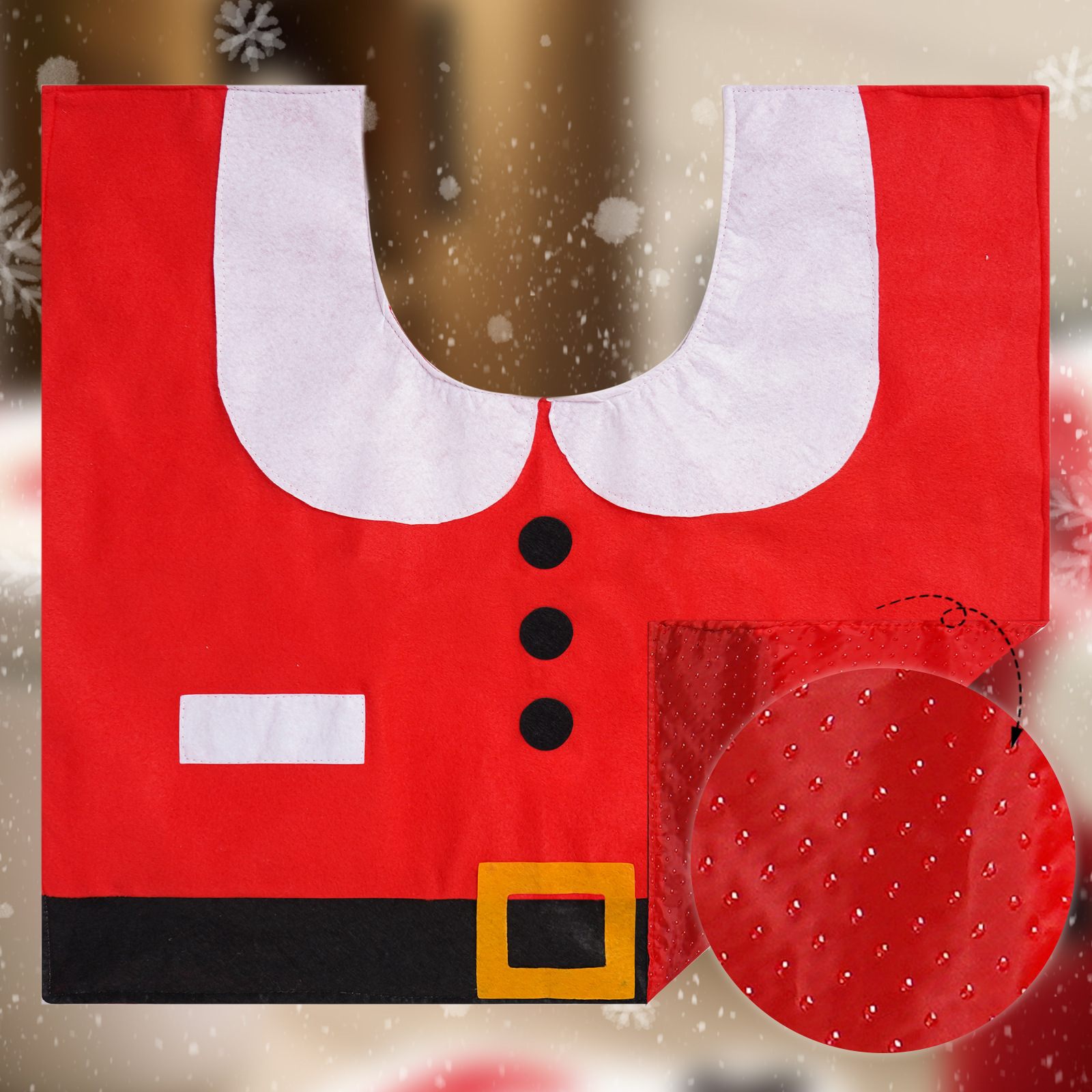 Cubierta de inodoro de Navidad transfronteriza suministros de Navidad Santa cubierta de inodoro decoración de baño de Navidad artesanías al por mayor