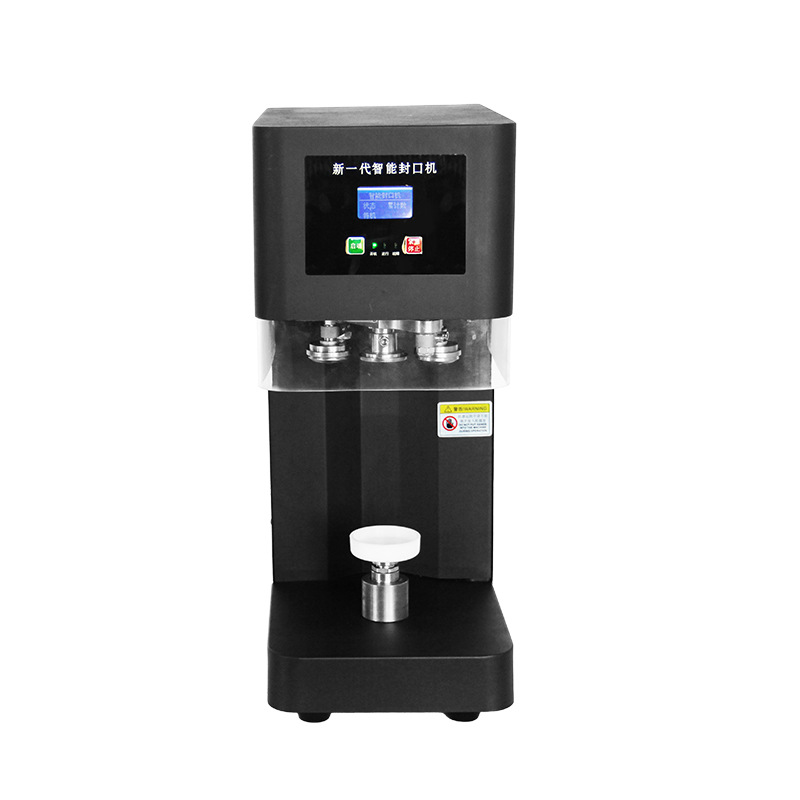 Máquina de sellado de latas totalmente automática máquina de sellado de latas bebida de té con leche comercial tapa de plástico y aluminio tapa de hojalata máquina inteligente de sellado de latas