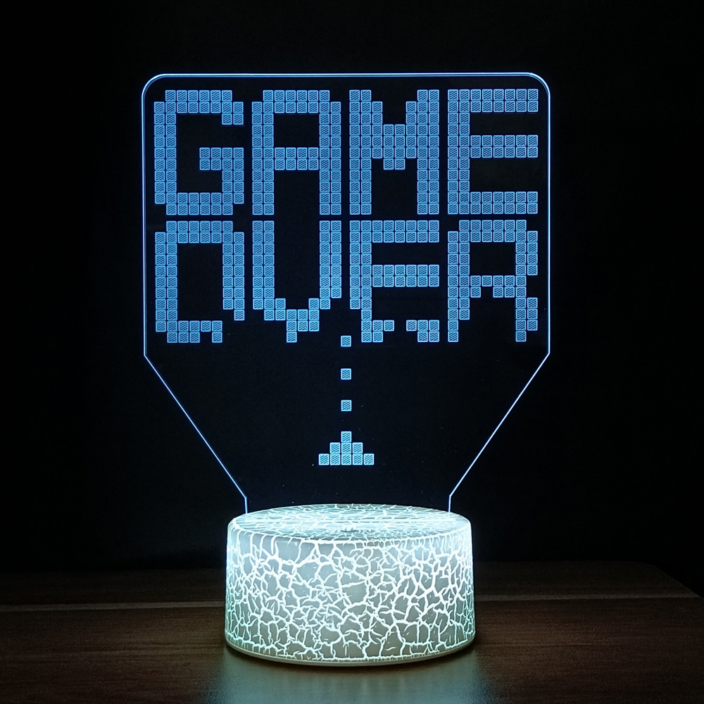 Creativo e-sports atmósfera luz juego manejar 3D luz de la noche XBOX luz decorativa LED7 color contaminación lumínica fábrica de ventas directas