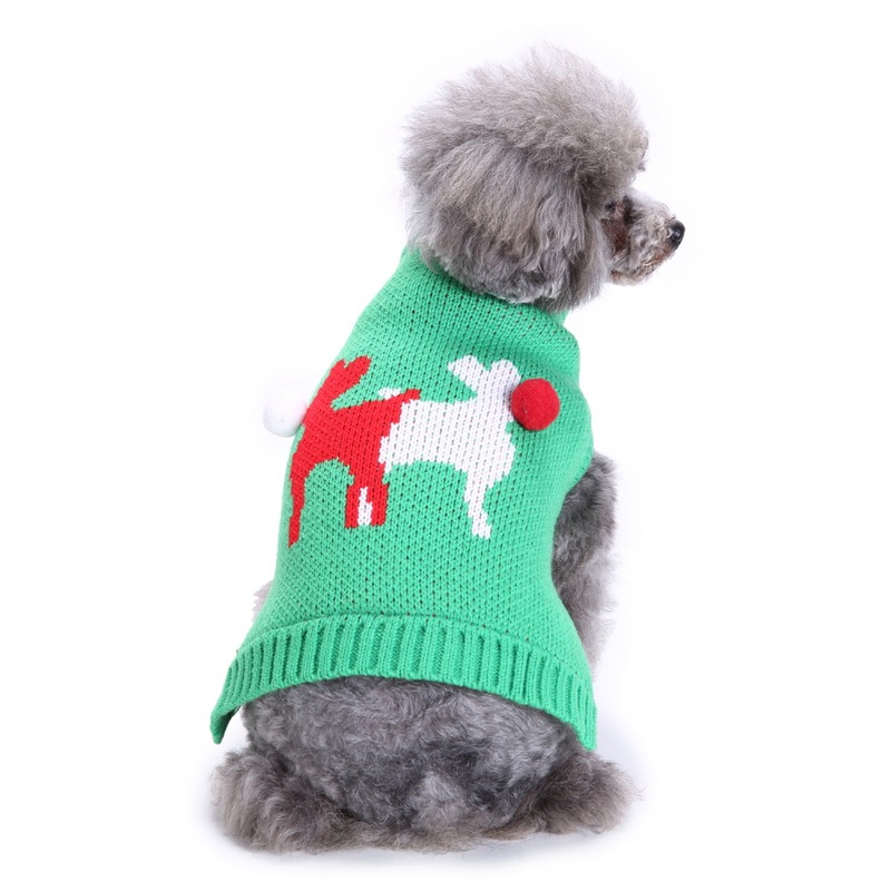 クロスボーダーメーカー クリスマスペット服 ホリデー服 雰囲気のある暖かい子犬服|undefined