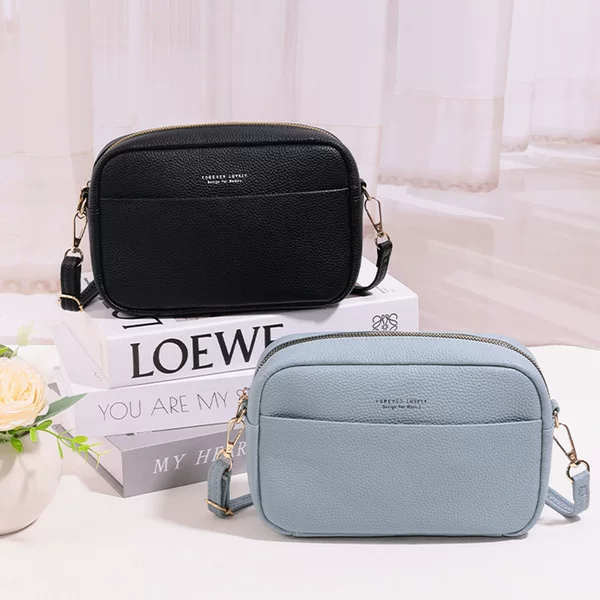 2024 Cross-border New Fashion Commuter Large Capacity Women's Bag Shoulder Crossbody Bag Wide Shoulder Strap Crossbody Mobile Phone Bag