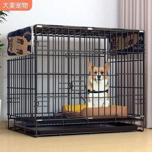 Direct Supply Cat Cage Dog Cage Folding Cage Large and Medium small size Pet Cage Teddy Household Wire Cage in stock