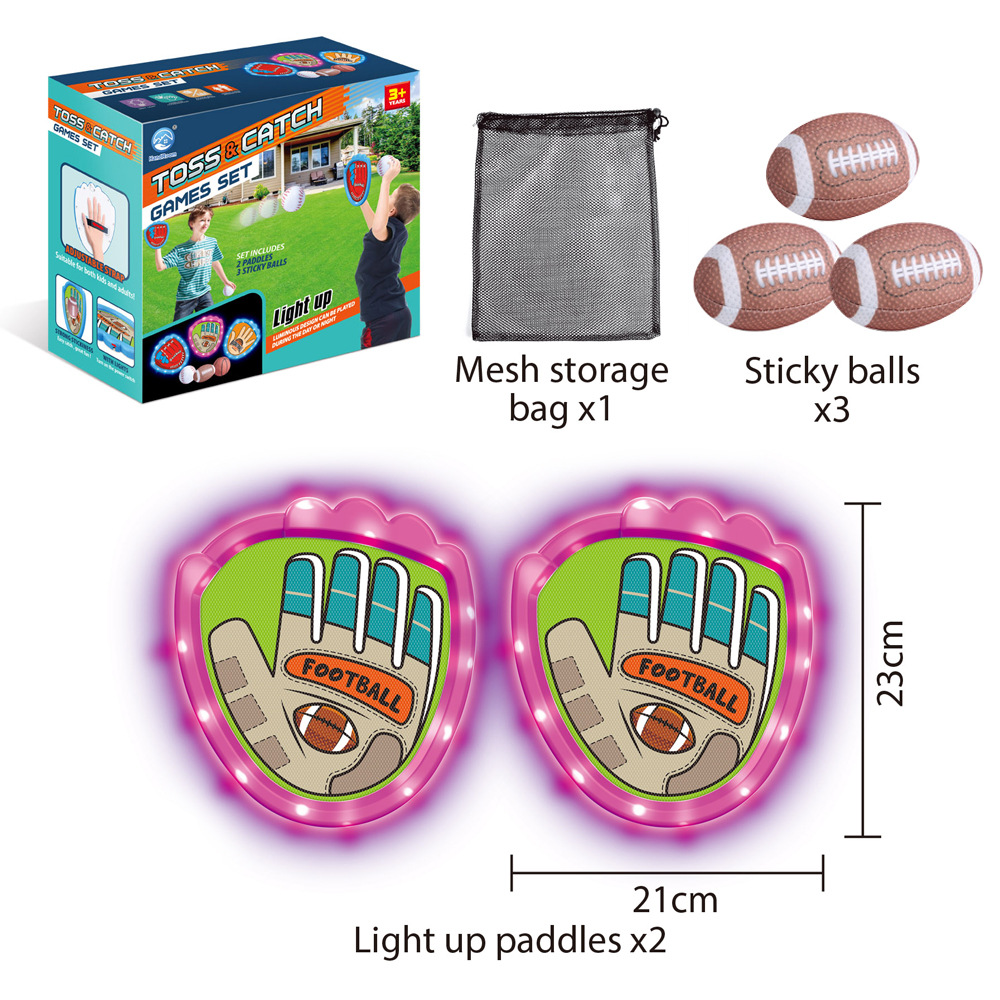 Balón luminoso de lanzamiento transfronterizo indoor al aire libre baloncesto rugby softbol entrenamiento deportivo interactivo juego de juguetes para niños