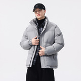 Трендовый зимний модный удерживающий тепло пуховик, куртка, в американском стиле, свободный крой