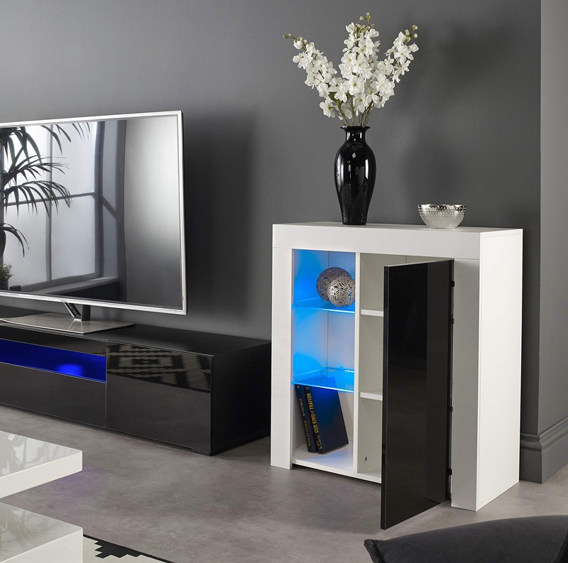 Té armario aparador gabinete moderno minimalista luz gabinete de vino de lujo pared sala de estar gabinete de almacenamiento