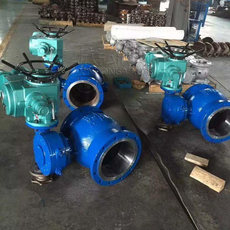 BQ940F大口径电动偏心半球阀 法兰检修阀快速切断 欣弘阀门