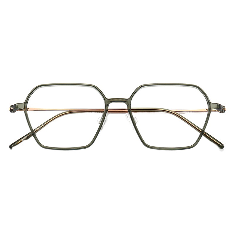 STUDIOMUKU gafas frescas de madera un poco delicado sabor retro marco temperamento desgaste polígono marco
