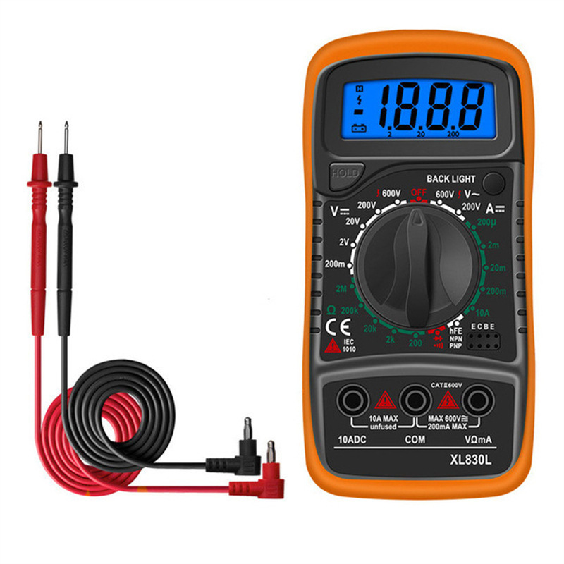 XL830L digital multimeter high precision digital display universal meter electrical multi-function resistance voltage meter instrument XL830L digital multimeter high precision digital display universal meter electrical multi-function resistance voltage meter instrument