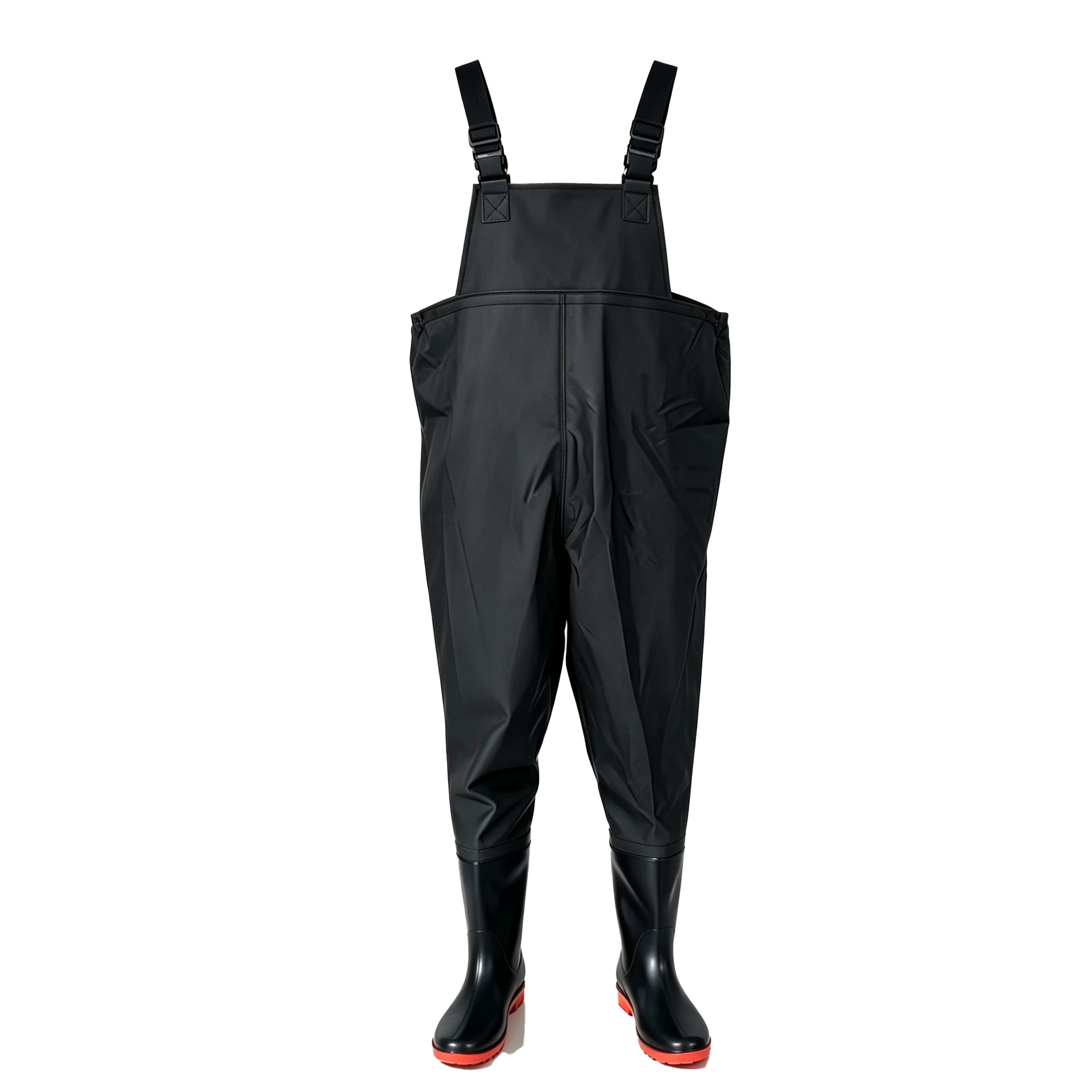 Waterproof Rain Boots with Leather Straps, Half-Body Rain Pants, Fishing Pants for Men, Thickened Suspenders, Wading Pants Wholesale