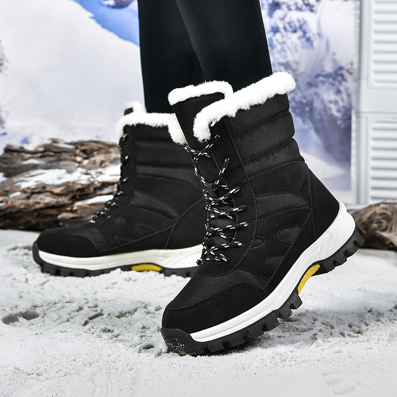 Botas de Nieve Altas de Camuflaje para Mujer, Cuero Sintético, Térmico, para Deportes image 4