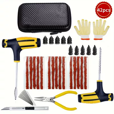 Tire Emergency Tool Car-Mounted, Repair kit - 11pcs