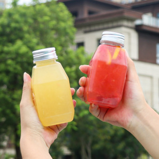 ͸��300ml�������̹�֭ƿ ͸��С��ƿ���ƿ�ʯţ��ƿ