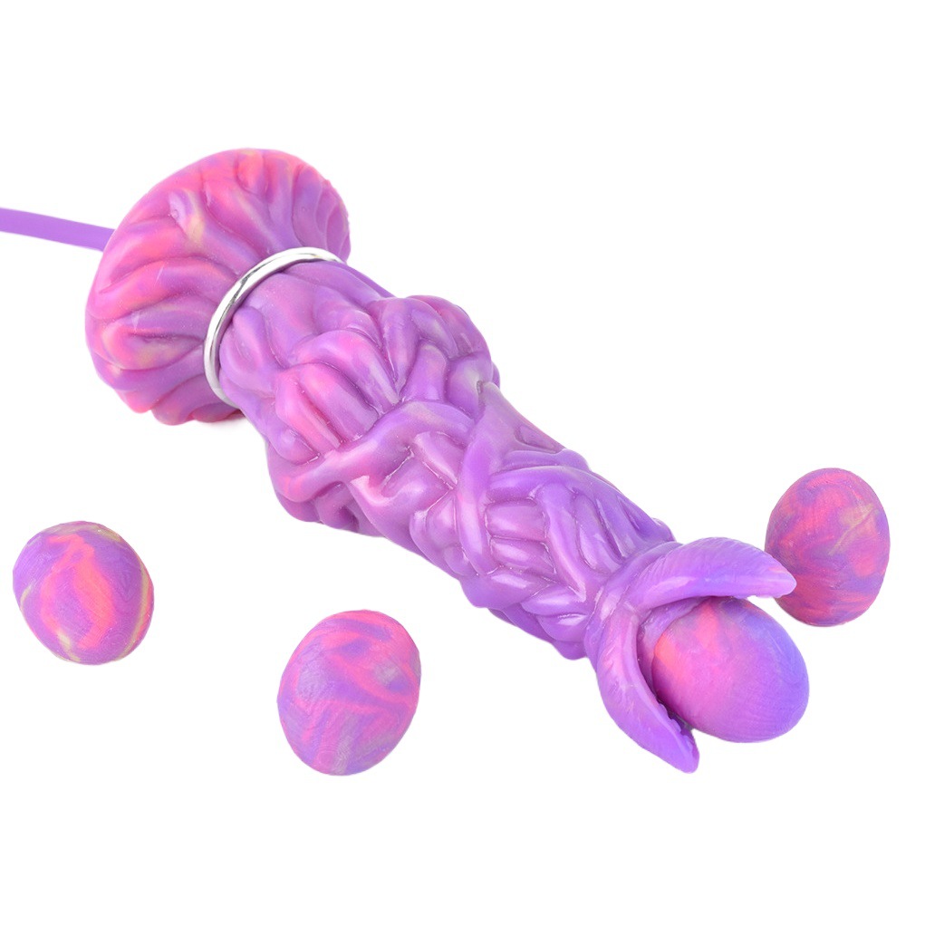 Colorido luminoso en forma de dispositivo de puesta de huevos vagina femenina incubación huevo puesta de silicona luminoso backroom plug masturbación juguetes sexuales