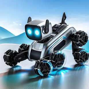 Eight-Wheel Stunt Off-Road Robot Dog Smart Toy Pet Boy's Childhood Educational Playmate New Play House Toy