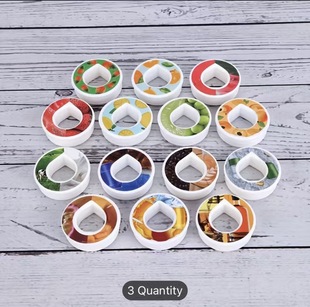Neutral Cross-Border Fragrance Rings, Various Fruit Play Rings, 0 Sugar, 0 Calories, Emerald Fragrance Rings