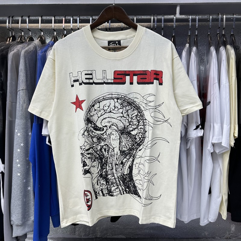 【Impresión Digital】Camiseta de manga corta informal y versátil Hell Star, éxito de ventas transfronterizo, conjunto de pantalones cortos para parejas, entrega rápida