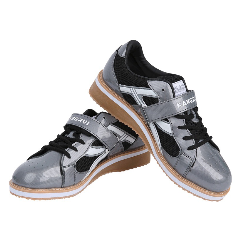 Zapatos de boxeo transfronterizos zapatos de levantamiento de pesas zapatos de sentadilla para interiores hombres y mujeres antideslizante absorción de choque competencia entrenamiento fitness zapatilla de deporte fabricante