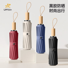 风暴抗折叠晴雨加固雨伞骨超大号手动加厚天堂男士两用雨伞加大32