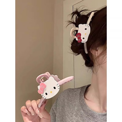 hellokitty可爱甜美新款抓夹女小众高级感发夹后脑勺鲨鱼夹发饰