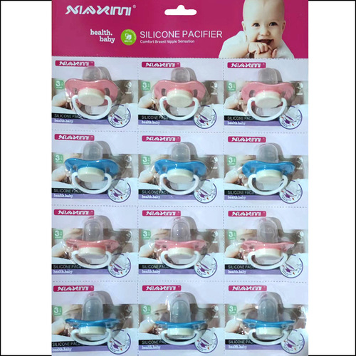 Newborn baby flat head shape pacifier baby pacifier silicone material sleeping mouth cross-border foreign trade products