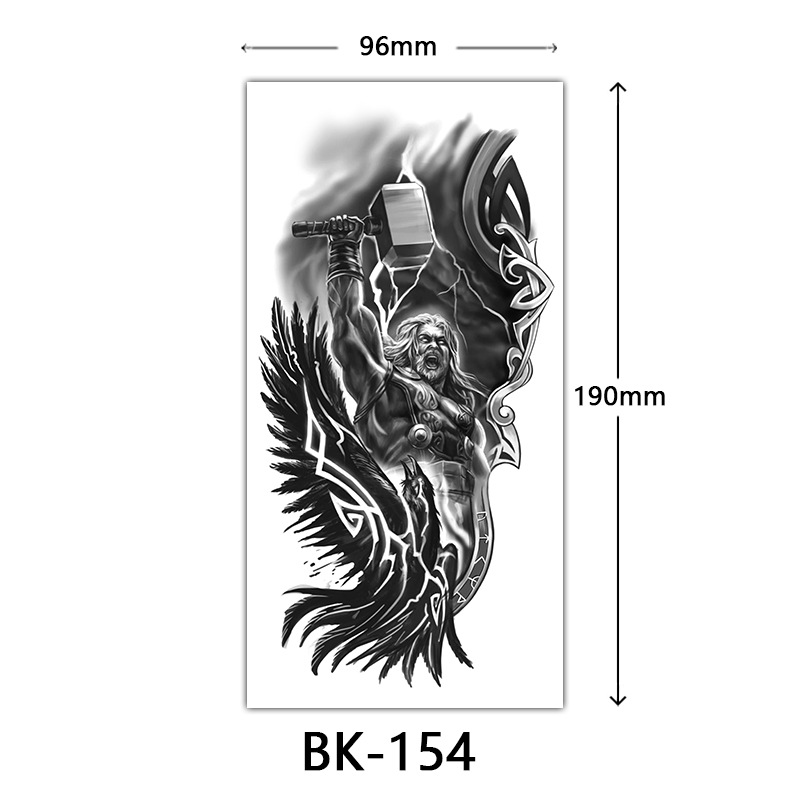 Tatuaje Temporal de Flores Boceto de Papel de Transferencia al Agua, Impresión por Transferencia de Agua, para Cuerpo image 160