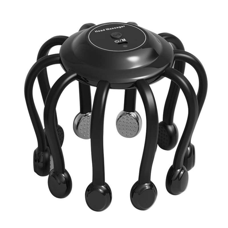 新型知能律動頭部マッサージ器マッサージ器八爪魚emsパルス頭部マッサージ器bluetoothリモコン|undefined