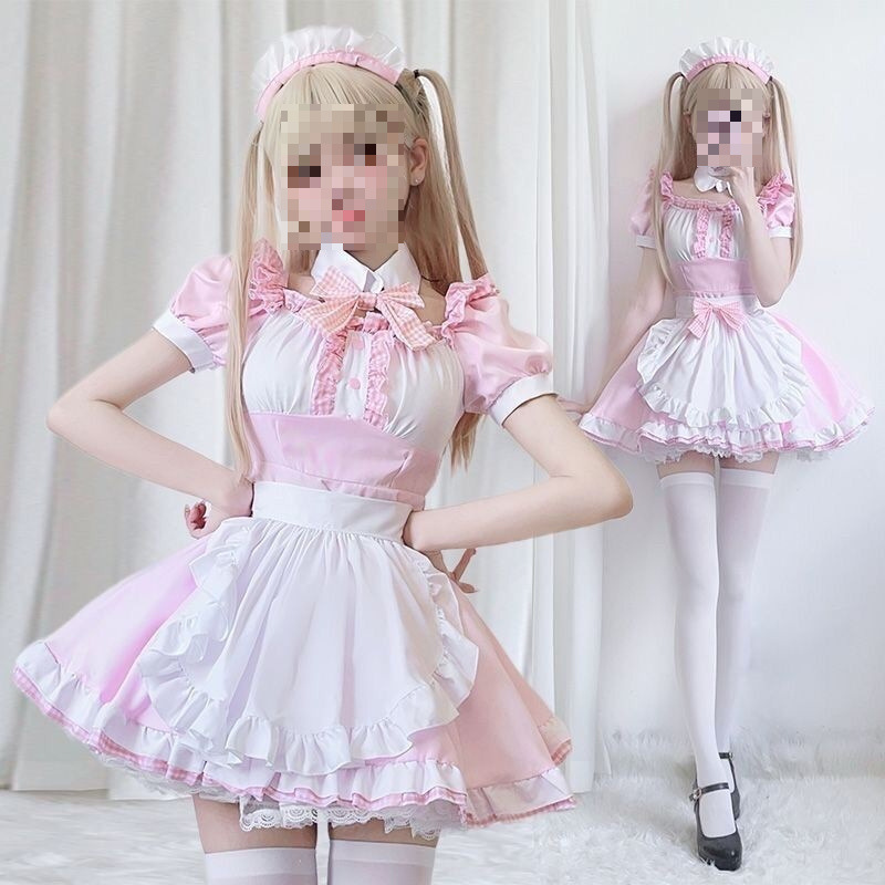 Two-Dimensional Maid Costume Cos Cute Maid Costume Soft Girl Cat Lolita Cosplay Costume Lolita Dress