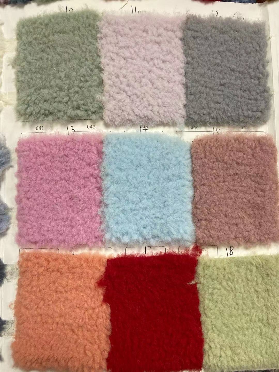 600g de lana de alpaca de grano de trigo tejido de terciopelo engrosada de Cachemira cálido suéter abrigo bufanda de tela de felpa