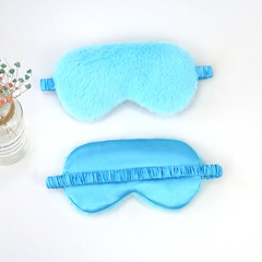 Luxury Rabbit Hair & Silk Eye Mask for Sleep – Light-Blocking, Breathable, Soft & Comfortable, Available in Cozy Plush Design—Wholesale for Men and Women
