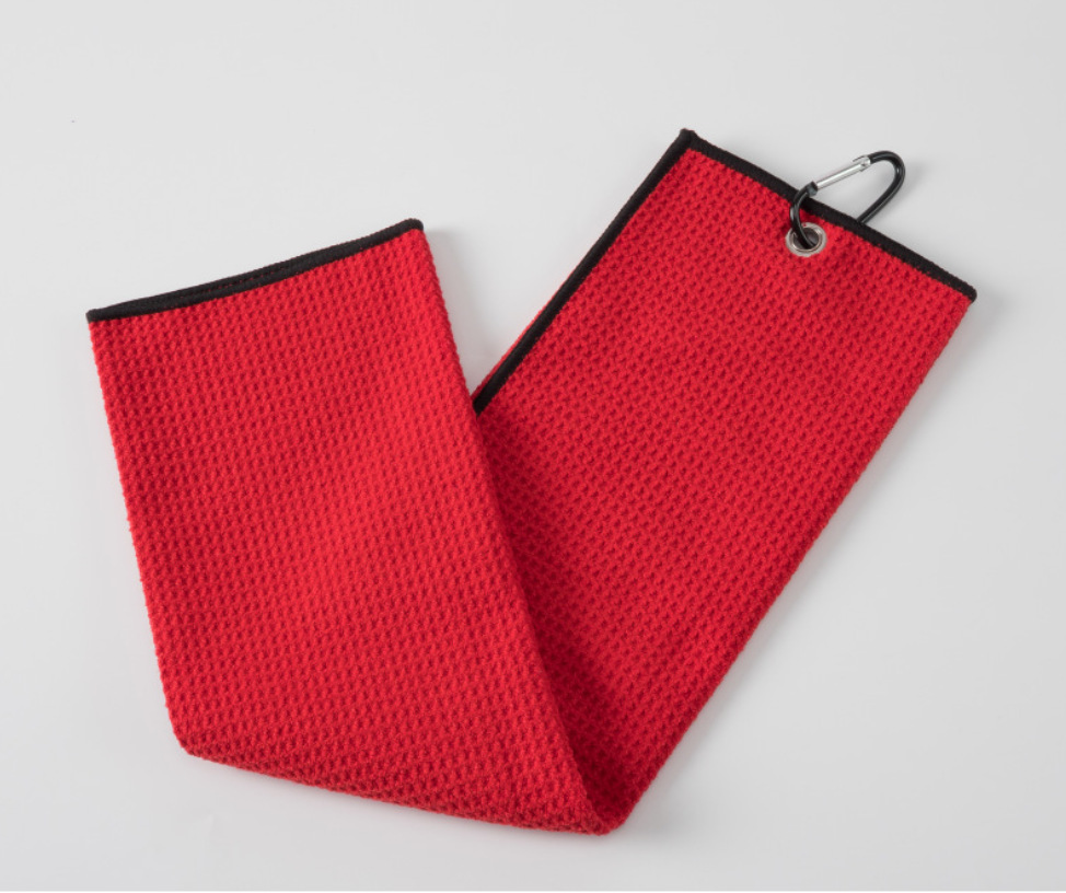 菠萝格折叠刺绣高尔夫毛巾 工厂直供跨境高尔夫毛巾批发 一件代发