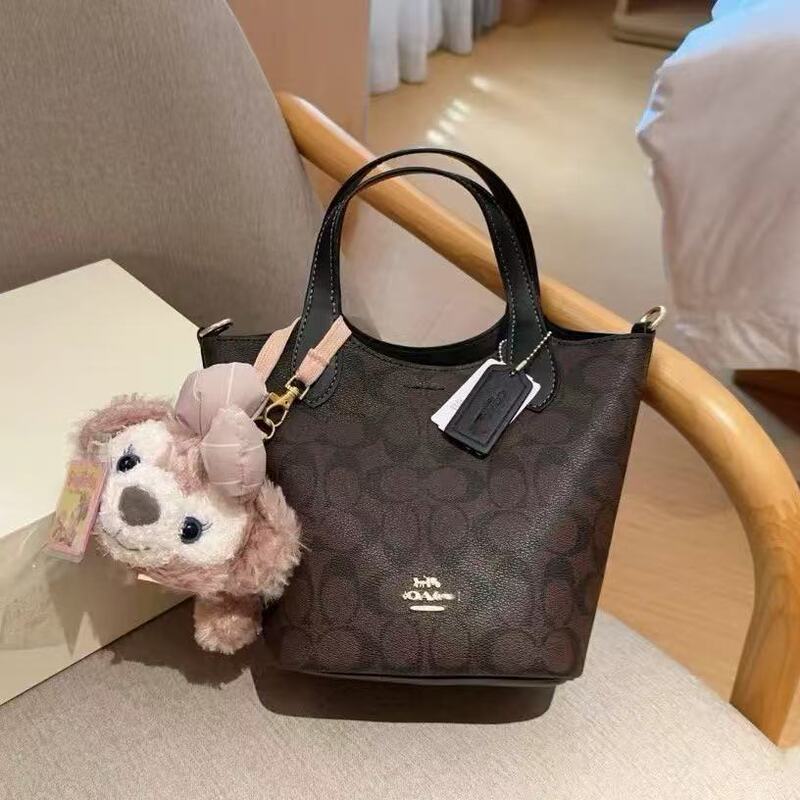 2024 Koujia New Hanna Bucket Bag Classic Presbyopic Satchel Genuine Leather Vegetable Basket Bag Single Shoulder Crossbody Women's Bag