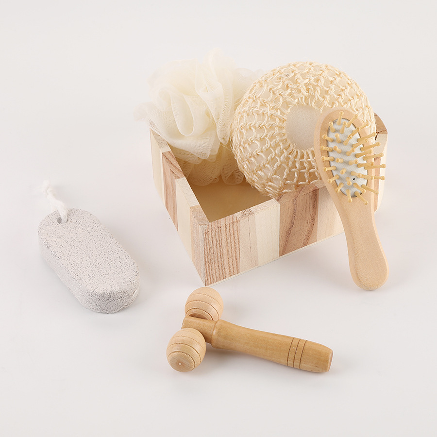 Baño traje de baño amor barril de madera caja de regalo traje de baño de masaje serie traje de baño regalo promocional traje de baño