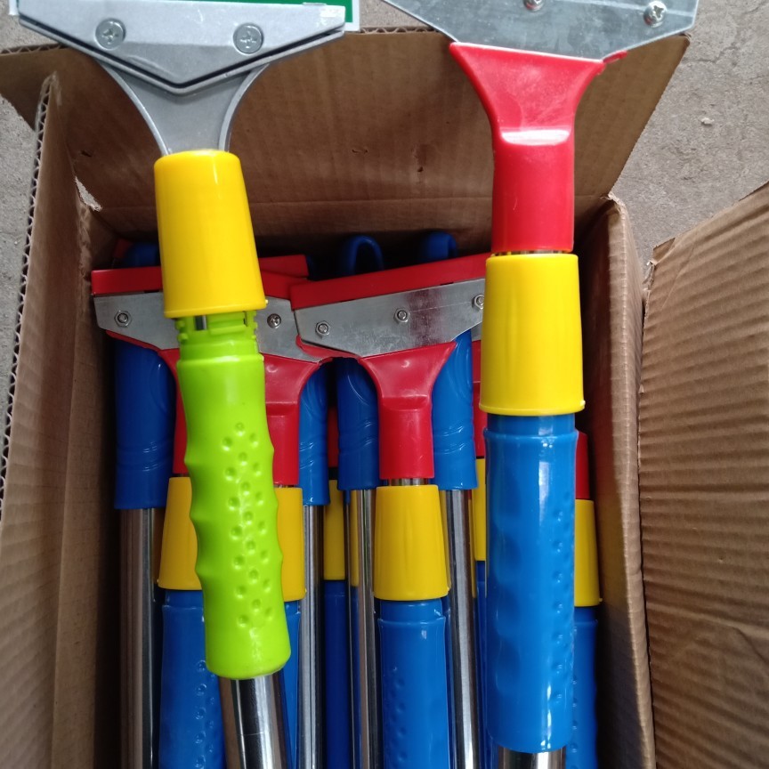 批发铝头伸缩杆清洁刀玻璃地板墙壁清洁铲刀伸缩杆多用清洁刀刮刀