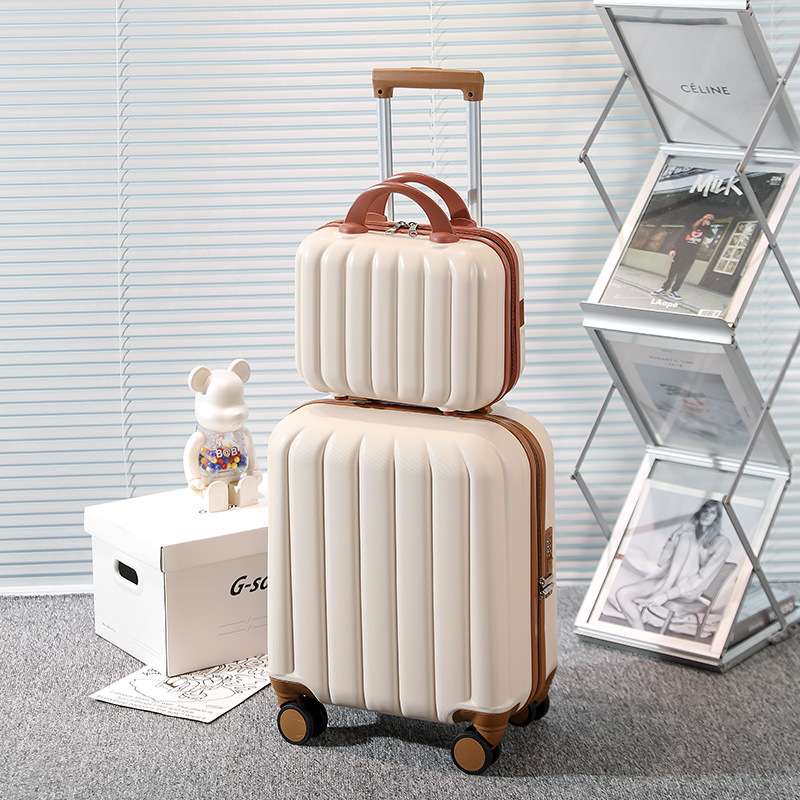 Maleta trolley pequeña, maleta de 16 pulgadas, maleta con código para hombre, mini maleta para mujer, maleta para niño y madre de 18 pulgadas