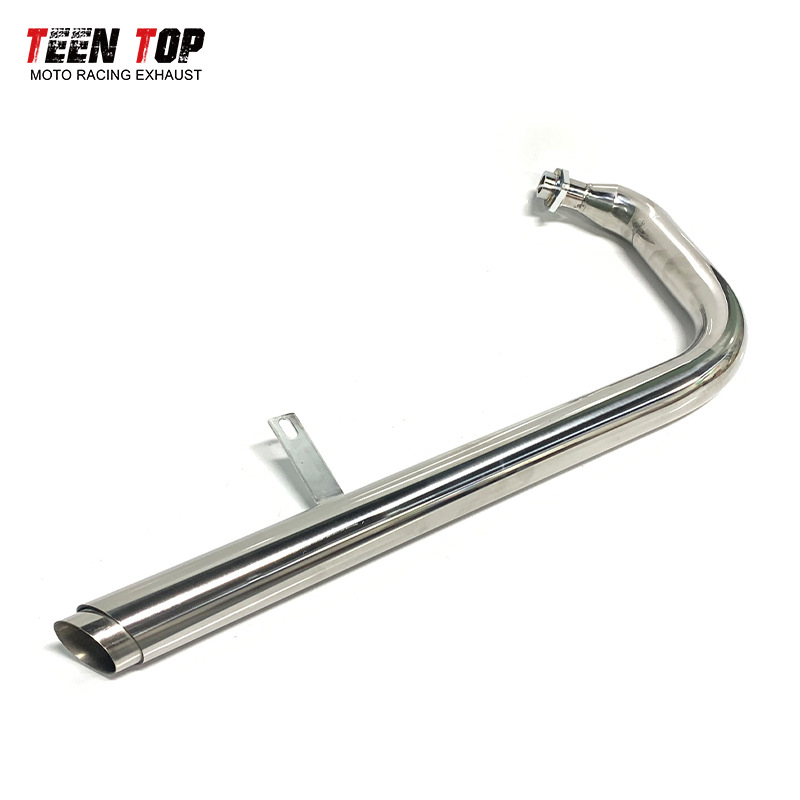 Motorcycle Exhaust Pipe Modified Yamaha Xv125 Xv250 Retro Stainless Steel Exhaust Pipe Silencer