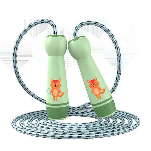 Children's skipping rope, primary school students' sporting goods, kindergarten beginners, students' high school entrance examination training skipping rope, cotton rope wholesale
