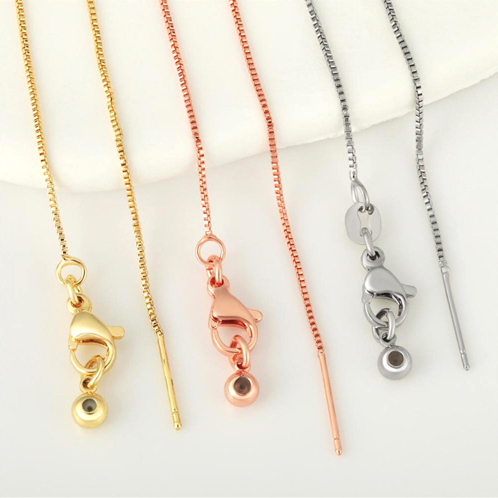 Geometric Pattern 1 Piece Copper Polished Chain Necklace Chain Simple Style Geometric