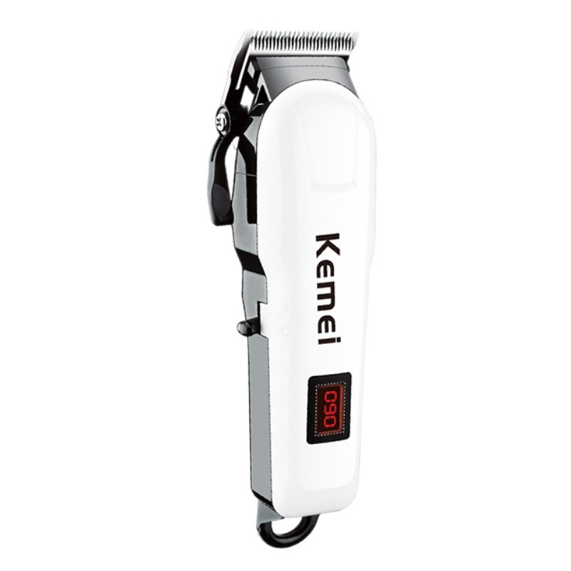 Kemei 電気バリカン KM809A クロスボーダーオイルヘッド彫刻電気バリカンデジタルディスプレイ長寿命ヘッドシェービング電気バリカン|undefined