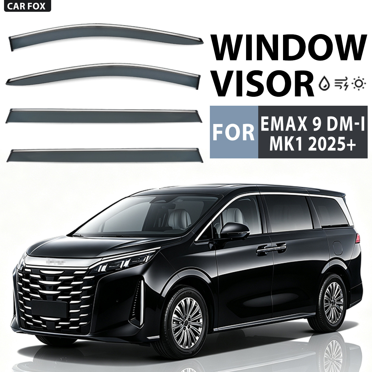 Suitable for Byd Emax 9 Dm-I Window Visor