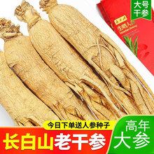 【长白山高年老参】长白山人参生晒参整枝干人参泡酒煲汤人参