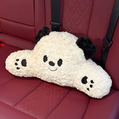 Car Headrest, Neck Pillow, Creative Headrest - bear-plush-waist-support-single