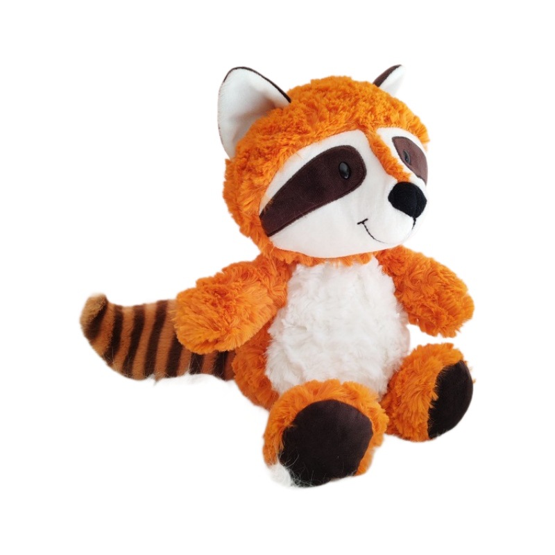 Mapache peluche lindo abrazo oso muñeca niña cama almohada para dormir super lindo gran cola animal transfronterizo