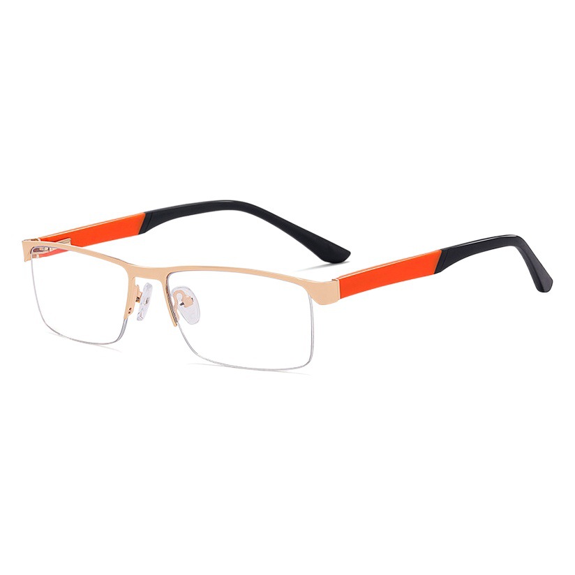 91310 personalidad gafas de luz marco tendencia de la moda gafas marco de los hombres al por mayor de metal casual medio marco gafas marco