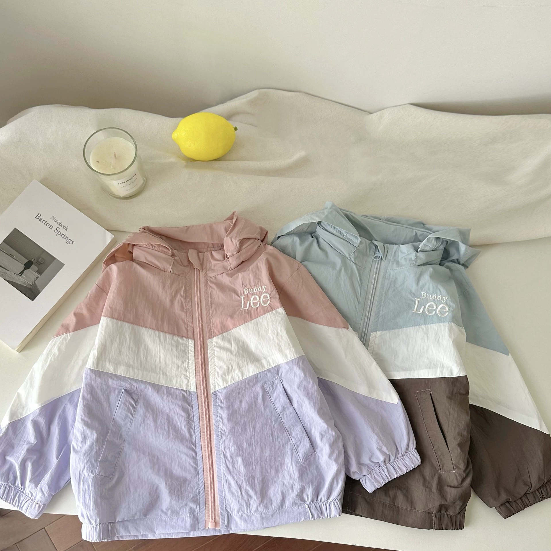 Детская солнцезащитная одежда 2025, весенне-летняя детская повседневная ветрозащитная одежда в японском стиле, детская летняя уличная солнцезащитная одежда, куртка