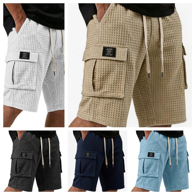 Cross-border foreign trade summer casual shorts for men, new loose-fitting mid-length pants, sports casual outerwear, straight-leg five-point pants for men Cross-border foreign trade summer casual shorts for men, new loose-fitting mid-length pants, sports casual outerwear, straight-leg five-point pants for men