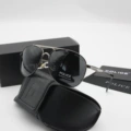 Gunmetal frame, black gray lenses